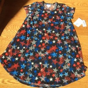 LuLaRoe Red, White & Blue Scarlett dress